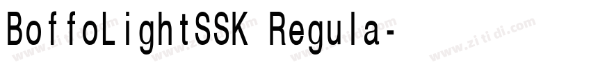 BoffoLightSSK Regula字体转换